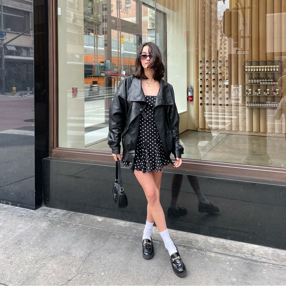Princess Polly Black Polka Dot Dress